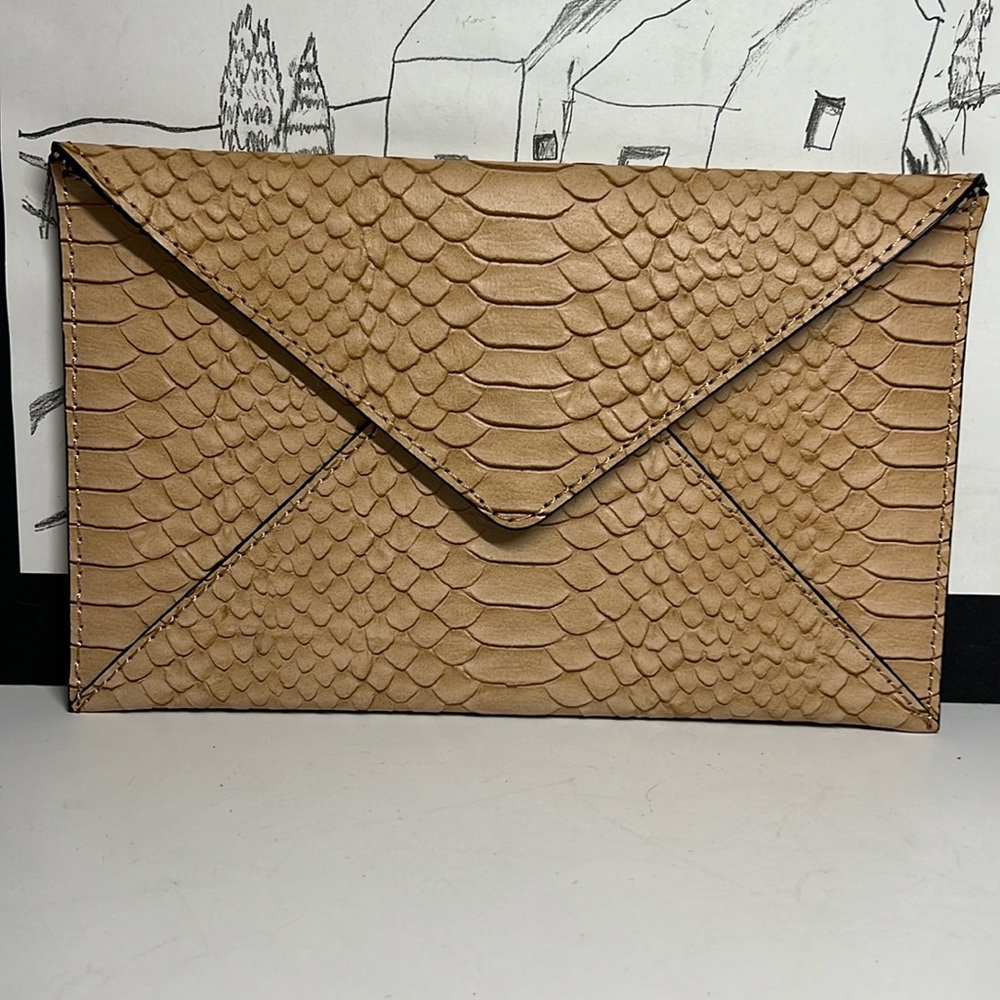 Loeffler Randall Python Embossed Clutch - Picture 2 of 16
